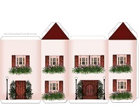 çocuklar için hazır ev model maketi şablonu, paper craft model house