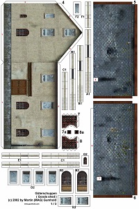 çocuklar için hazır ev model maketi şablonu, paper craft model house