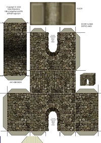 çocuklar için hazır ev model maketi şablonu, paper craft model house
