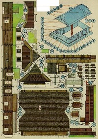 çocuklar için hazır ev model maketi şablonu, paper craft model house