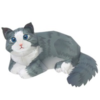 çocuklar için hazır hayvan model maketi şablonu, paper craft model animals