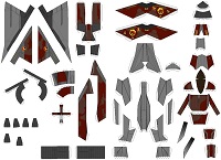 çocuklar için hazır uçak model maketi şablonu, paper craft model plane