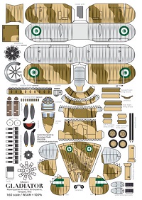 çocuklar için hazır uçak model maketi şablonu, paper craft model plane