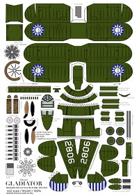 çocuklar için hazır uçak model maketi şablonu, paper craft model plane