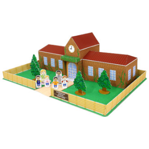 çocuklar için hazır model maket şablonu, paper craft model