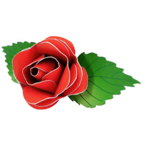 çocuklar için hazır model çiçek maketi şablonu, paper craft model