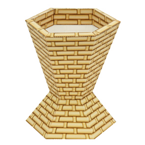 çocuklar için hazır model çiçek maketi şablonu, paper craft model