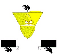 çocuklar için hazır eğlenceli ve kolay model maketi şablonu, paper craft model easy and funny