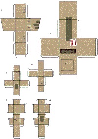 çocuklar için hazır eğlenceli ve kolay model maketi şablonu, paper craft model easy and funny