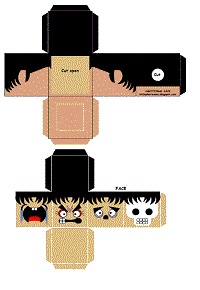çocuklar için hazır eğlenceli ve kolay model maketi şablonu, paper craft model easy and funny