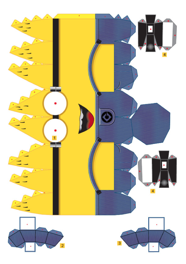 çocuklar için hazır eğlenceli ve kolay model maketi şablonu, paper craft model easy and funny