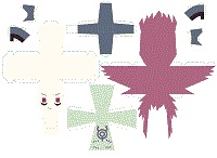 çocuklar için hazır eğlenceli ve kolay model maketi şablonu, paper craft model easy and funny