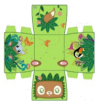çocuklar için hazır eğlenceli ve kolay model maketi şablonu, paper craft model easy and funny