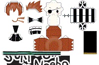 çocuklar için hazır eğlenceli ve kolay model maketi şablonu, paper craft model easy and funny