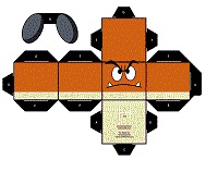 çocuklar için hazır eğlenceli ve kolay model maketi şablonu, paper craft model easy and funny