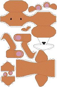 çocuklar için hazır eğlenceli ve kolay model maketi şablonu, paper craft model easy and funny