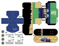 çocuklar için hazır eğlenceli ve kolay model maketi şablonu, paper craft model easy and funny