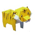 çocuklar için hazır eğlenceli ve kolay model maketi şablonu, paper craft model easy and funny