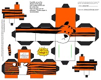 çocuklar için hazır eğlenceli ve kolay model maketi şablonu, paper craft model easy and funny