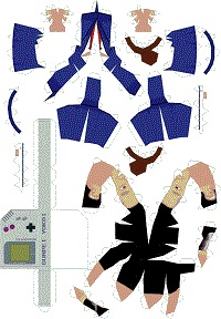 çocuklar için hazır eğlenceli ve kolay model maketi şablonu, paper craft model easy and funny