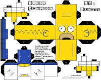 çocuklar için hazır eğlenceli ve kolay model maketi şablonu, paper craft model easy and funny