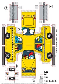 çocuklar için hazır eğlenceli ve kolay model maketi şablonu, paper craft model easy and funny