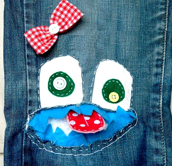Yırtık Pantolonlara Desen