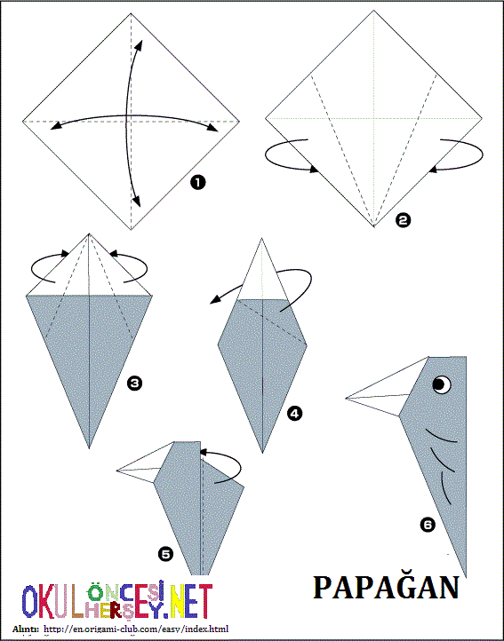 origami ağaçkakan