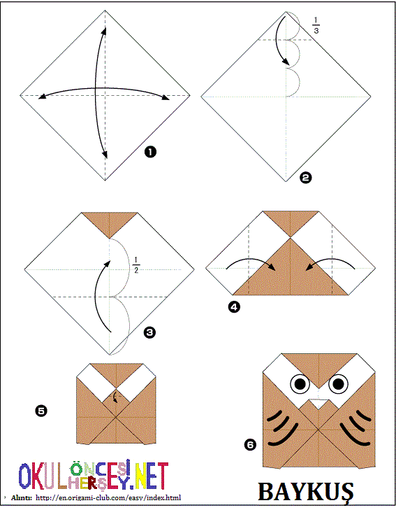 origami baykuş