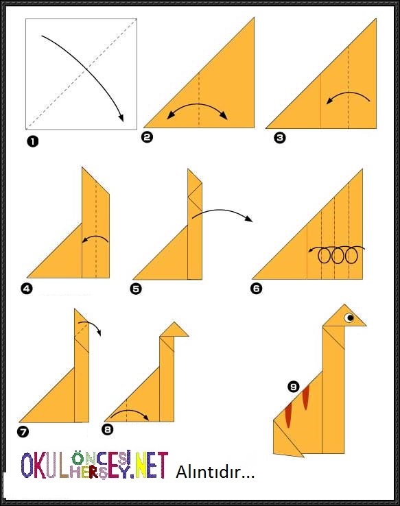 origami Dinozor