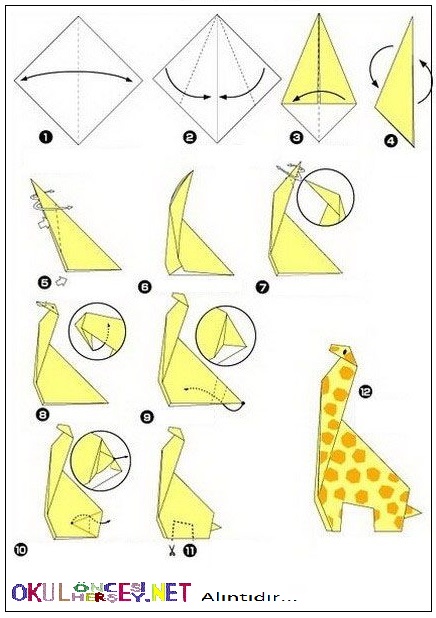origami Zürafa