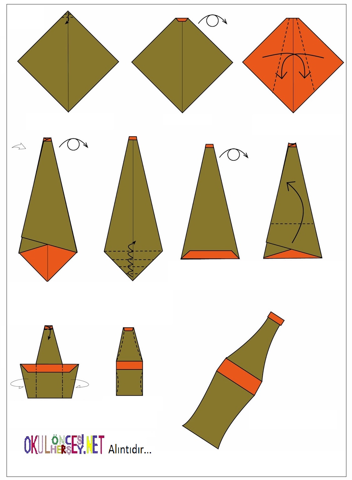 origami Şişe