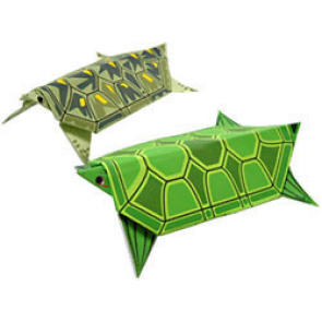 Renkli kaplumbağa origami şablonu