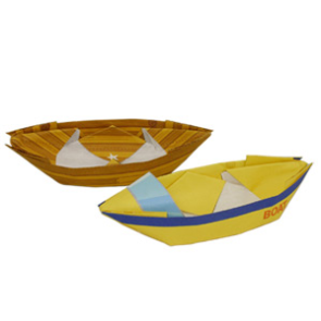 Renkli sandal origami şablonu
