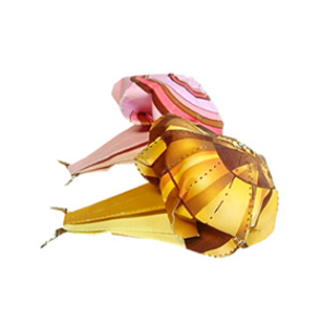 Renkli yılan origami şablonu