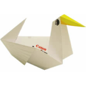 Renkli ördek origami şablonu