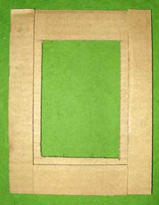 kağıttan-kartondan Eskitme görünüşlü çerçeve yapımı resimleri