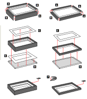 kağıttan-kartondan Metal görünüşlü çerçeve yapımı resimleri