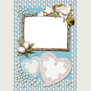 kağıttan-kartondan hazır çerçeve şablonu kes-yapıştır