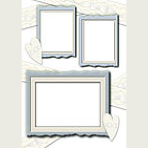 kağıttan-kartondan hazır çerçeve şablonu kes-yapıştır