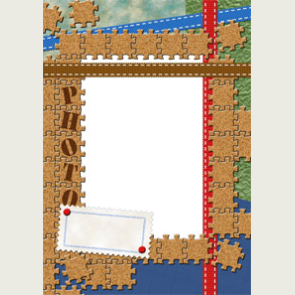 kağıttan-kartondan hazır çerçeve şablonu kes-yapıştır