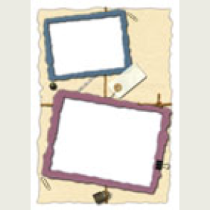 kağıttan-kartondan hazır çerçeve şablonu kes-yapıştır