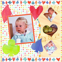 kağıttan-kartondan hazır çerçeve şablonu kes-yapıştır