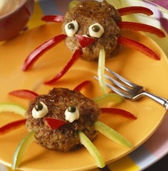 örümcek köfteler