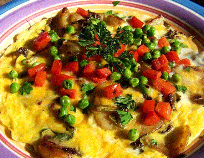 sebzeli omlet