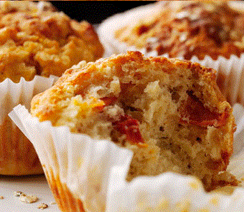 Peynirli Domatesli Muffin