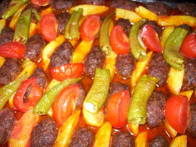Fırında Köfte Patates