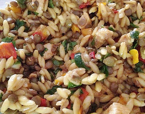 Arpa Şehriyeli Mercimek Salatası
