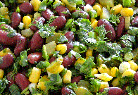 Meksika Fasulye Salatası