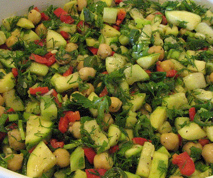 Nohutlu Kabak Salatası